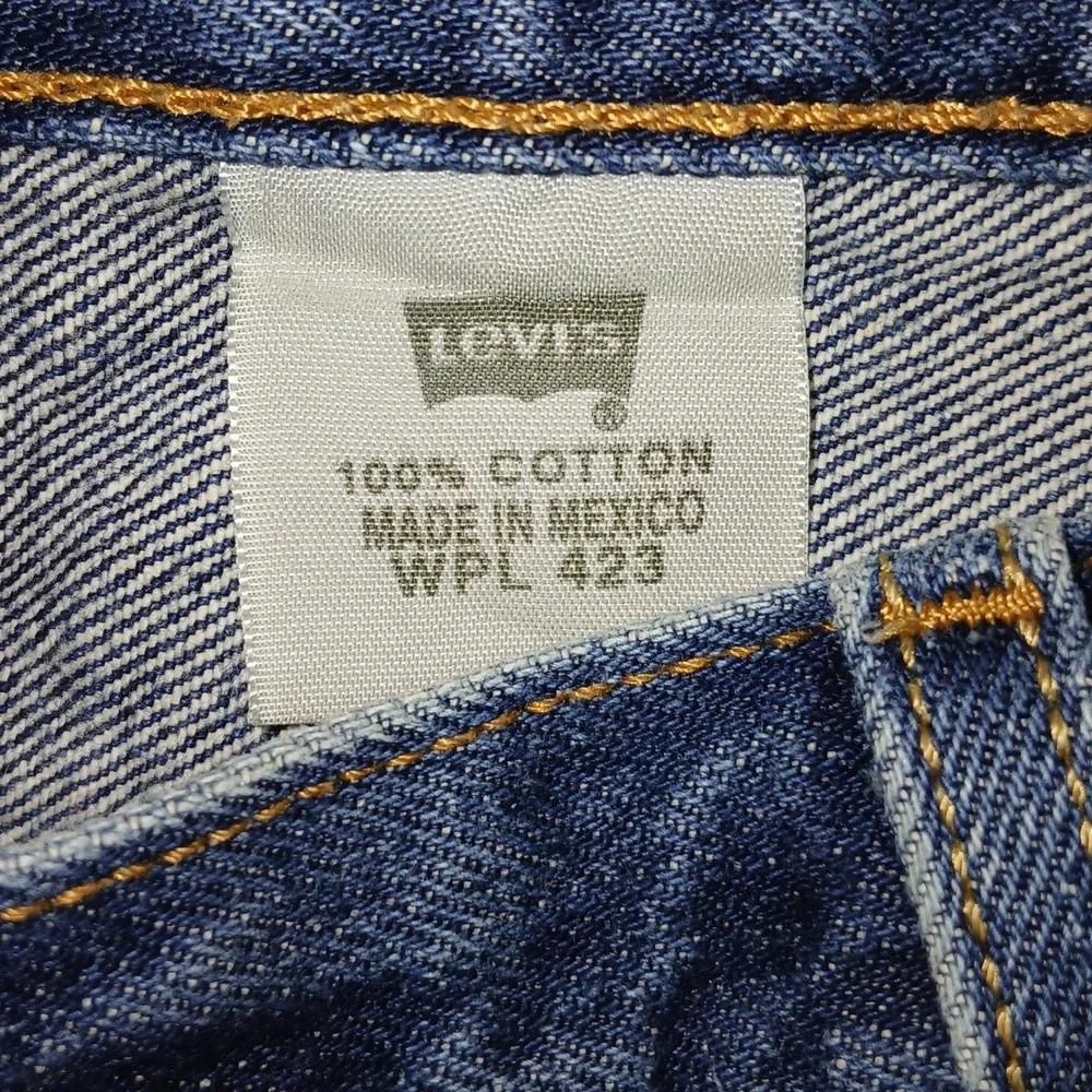 Levi's 501 Jeans Men 36x30 Blue Button Fly Made in‎ Mexico 100% Cotton